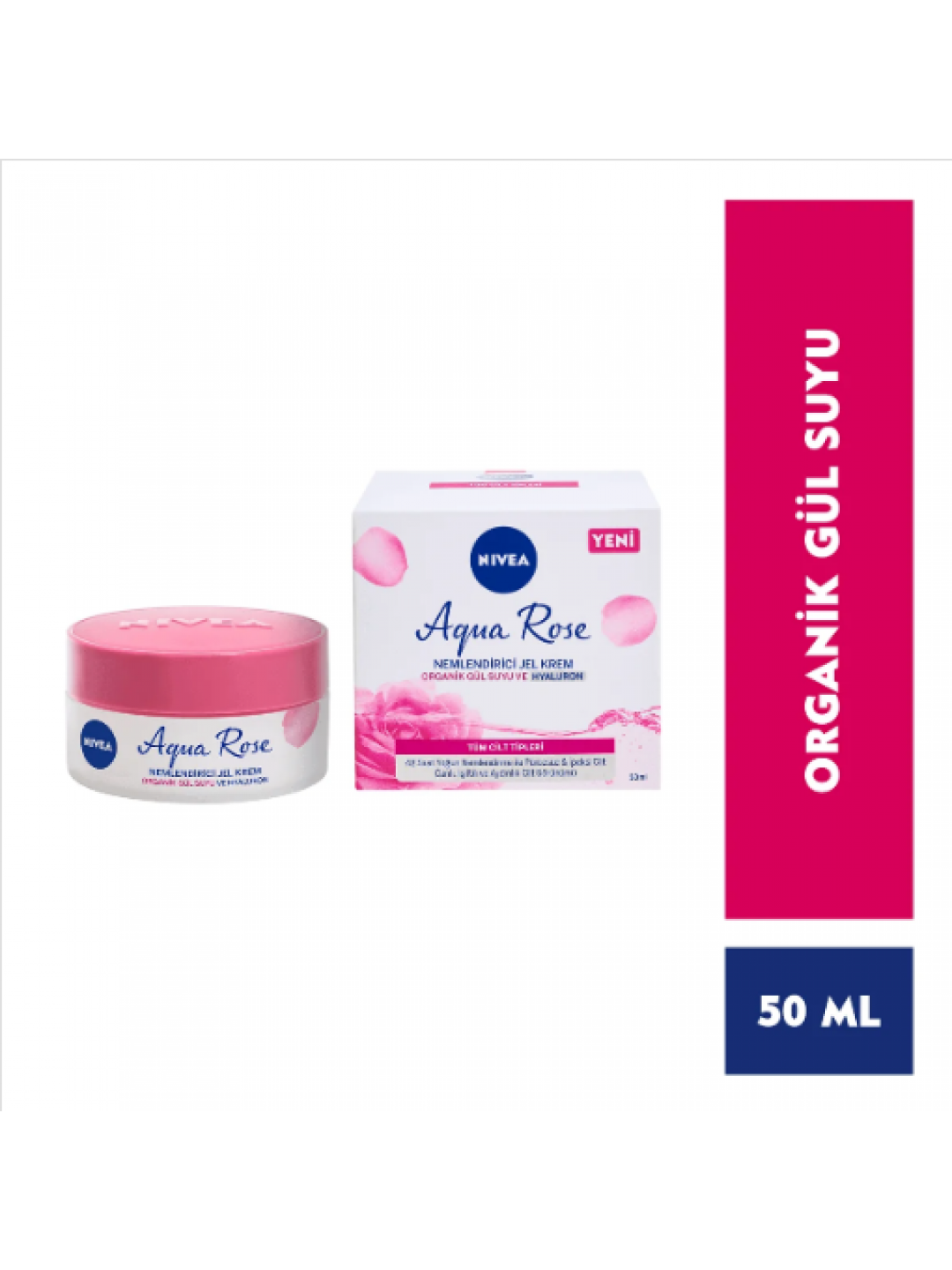 Nivea Aqua Rose Nemlendirici Jel Krem 50 ml Nivea Aqua Rose Nemlendirici Jel Krem 50 ml