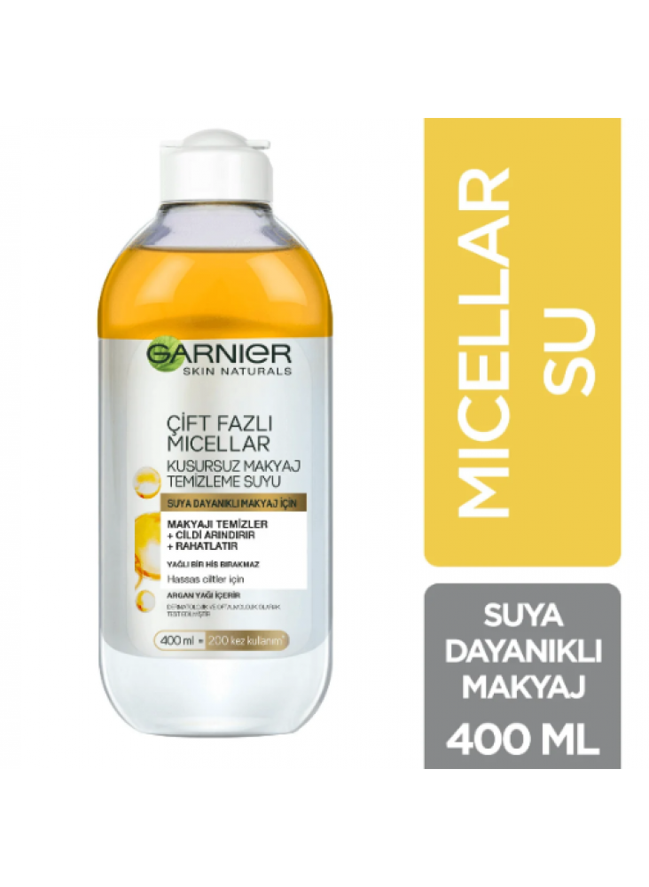 Garnier Çift Fazlı Micellar Kusursuz Makyaj Temizleme Suyu 400 ml