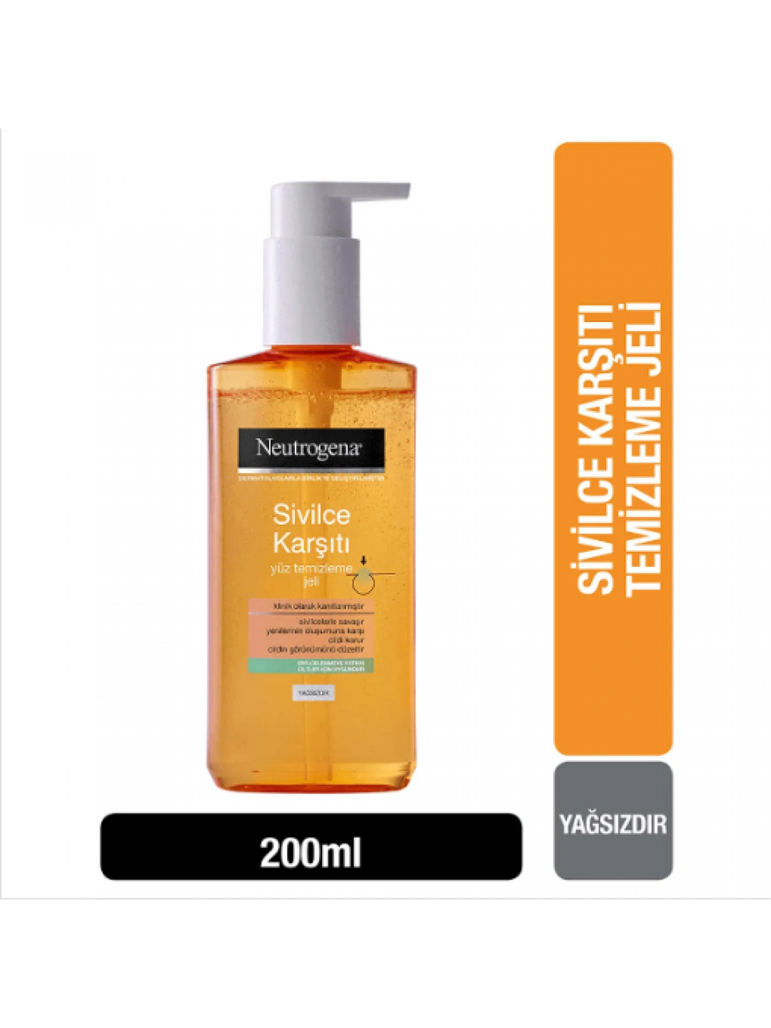 Neutrogena Sivilce Karşıtı Yüz Temizleme Jeli 200 ml Neutrogena Sivilce Karşıtı Yüz Temizleme Jeli 200 ml